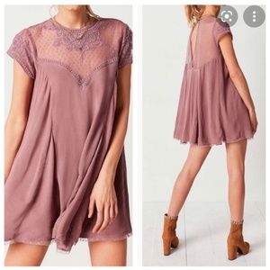 UO Kimchi Blue Lily Embellished Trapeze Dress
